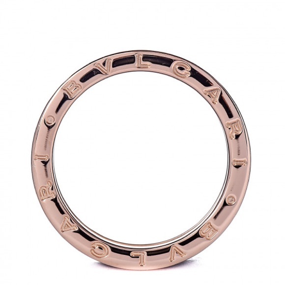 BULGARI 18K Rose Gold B.Zero Two Band Ring 62 - Picture 5 of 8